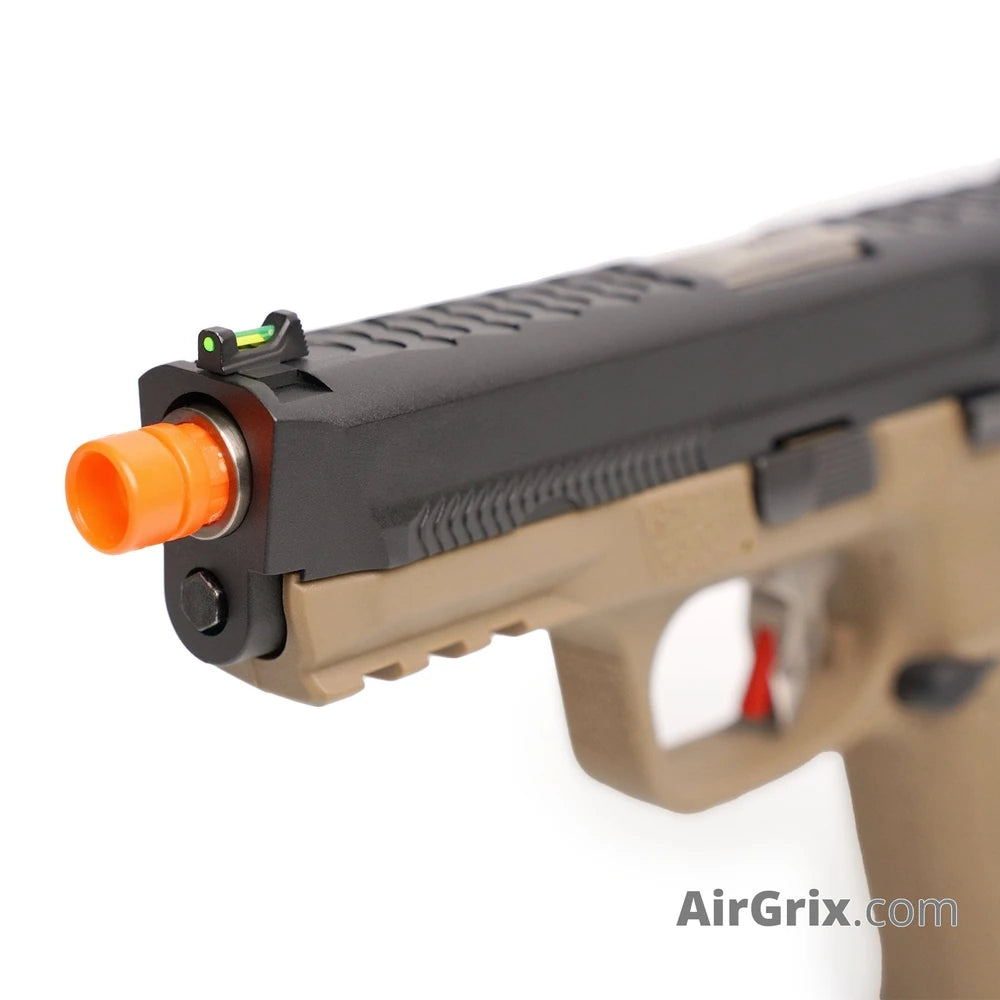 WE Big Bird T4A Gas Blowback Pistol (BK/SV/TAN)