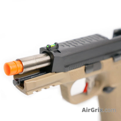 WE Big Bird T4A Gas Blowback Pistol (BK/SV/TAN)