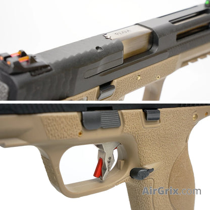 WE Big Bird T4A Gas Blowback Pistol (BK/SV/TAN)